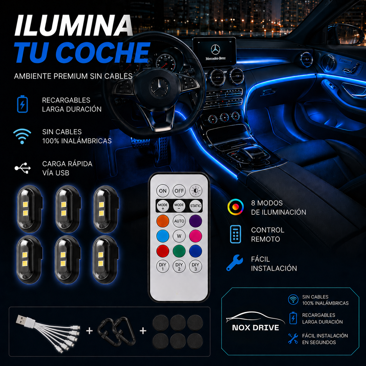 Ambient LED Lights for Car Interior